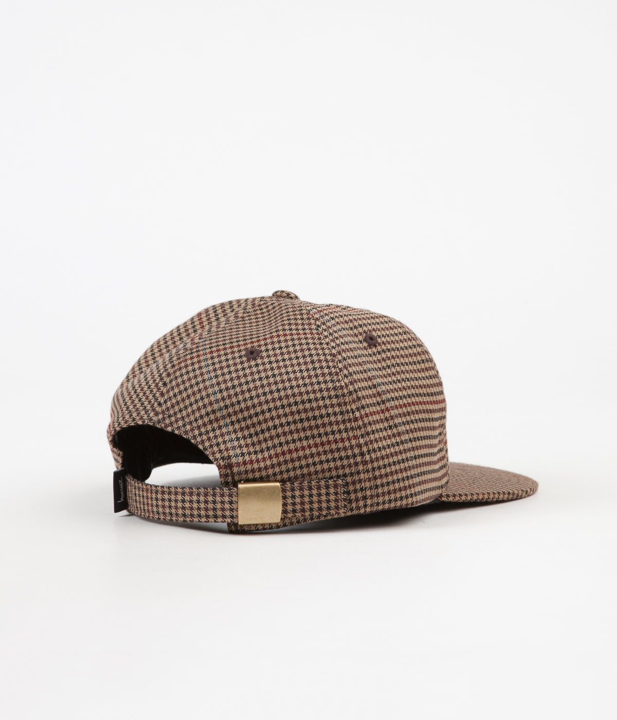 売れ筋がひ！ Check Small Stussy Strapback Flatspot | Camel - Cap 帽子