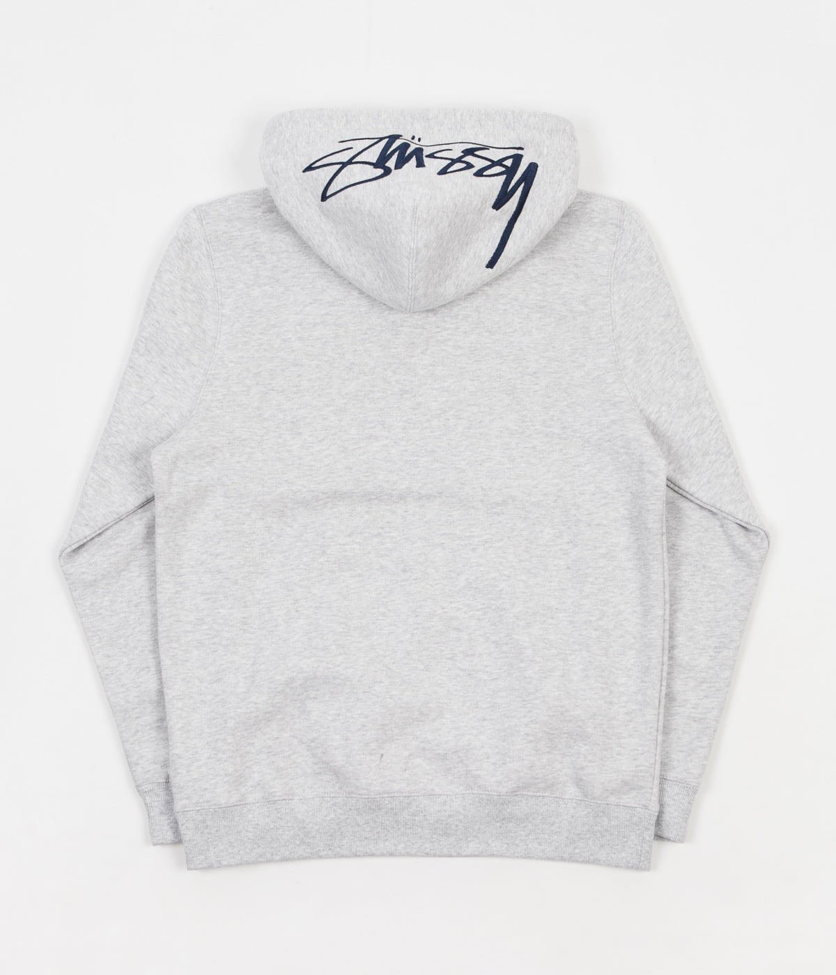 Stussy Smooth Stock Applique Hoodie Grey Heather Flatspot