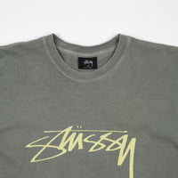 Stussy Smooth Stock Pigment Dyed T-Shirt - Cool Grey thumbnail