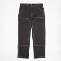 Stussy Solid Linen Work Pants - Charcoal thumbnail
