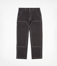 Stussy Solid Linen Work Pants - Charcoal
