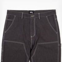 Stussy Solid Linen Work Pants - Charcoal thumbnail