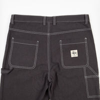 Stussy Solid Linen Work Pants - Charcoal thumbnail