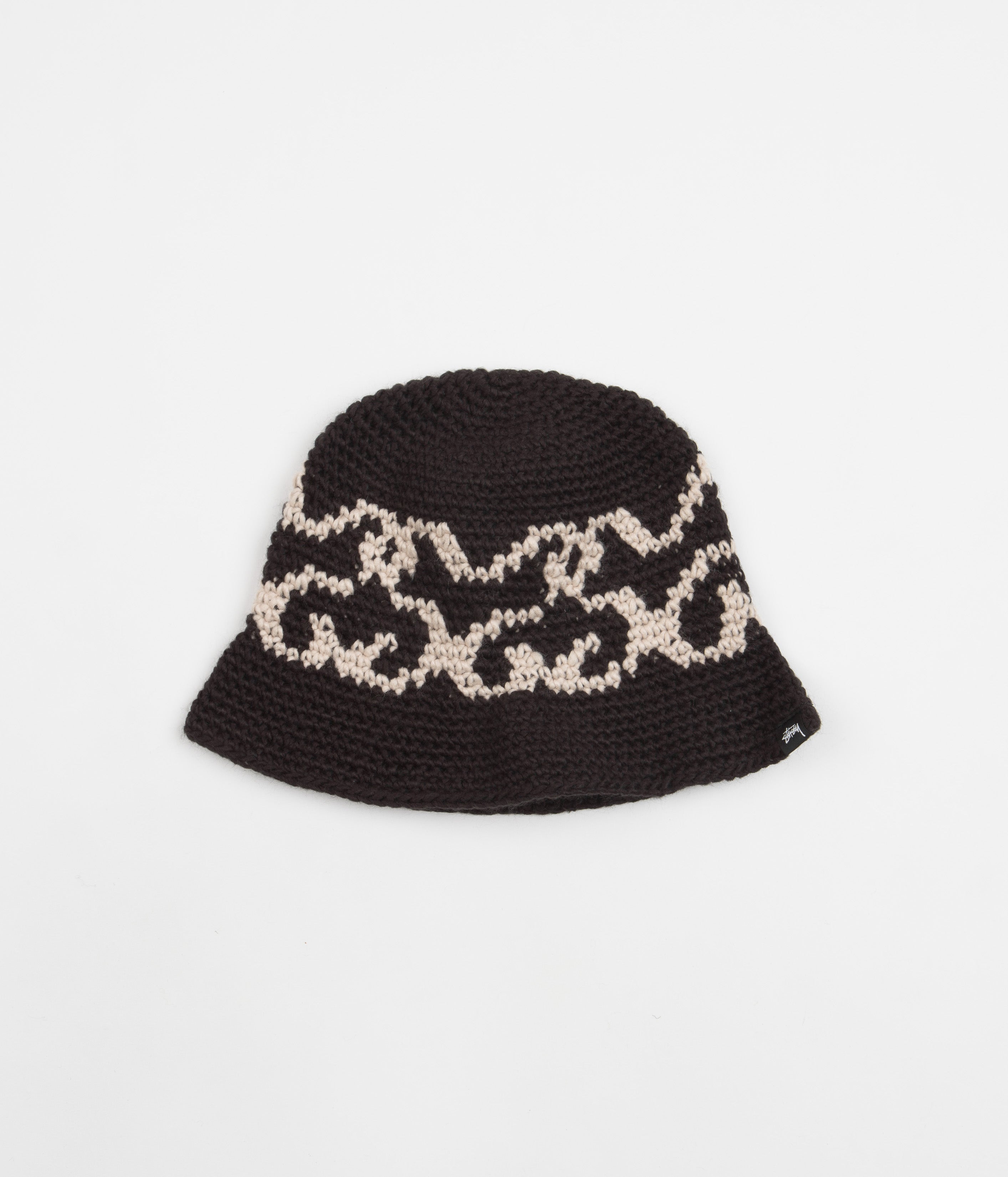 Stussy SS Knit Bucket Hat Black Flatspot