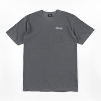 Stussy Stitch Pigment Dyed Pocket T-Shirt - Black thumbnail