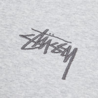 Stussy Stock Applique Crewneck Sweatshirt - Grey Heather thumbnail