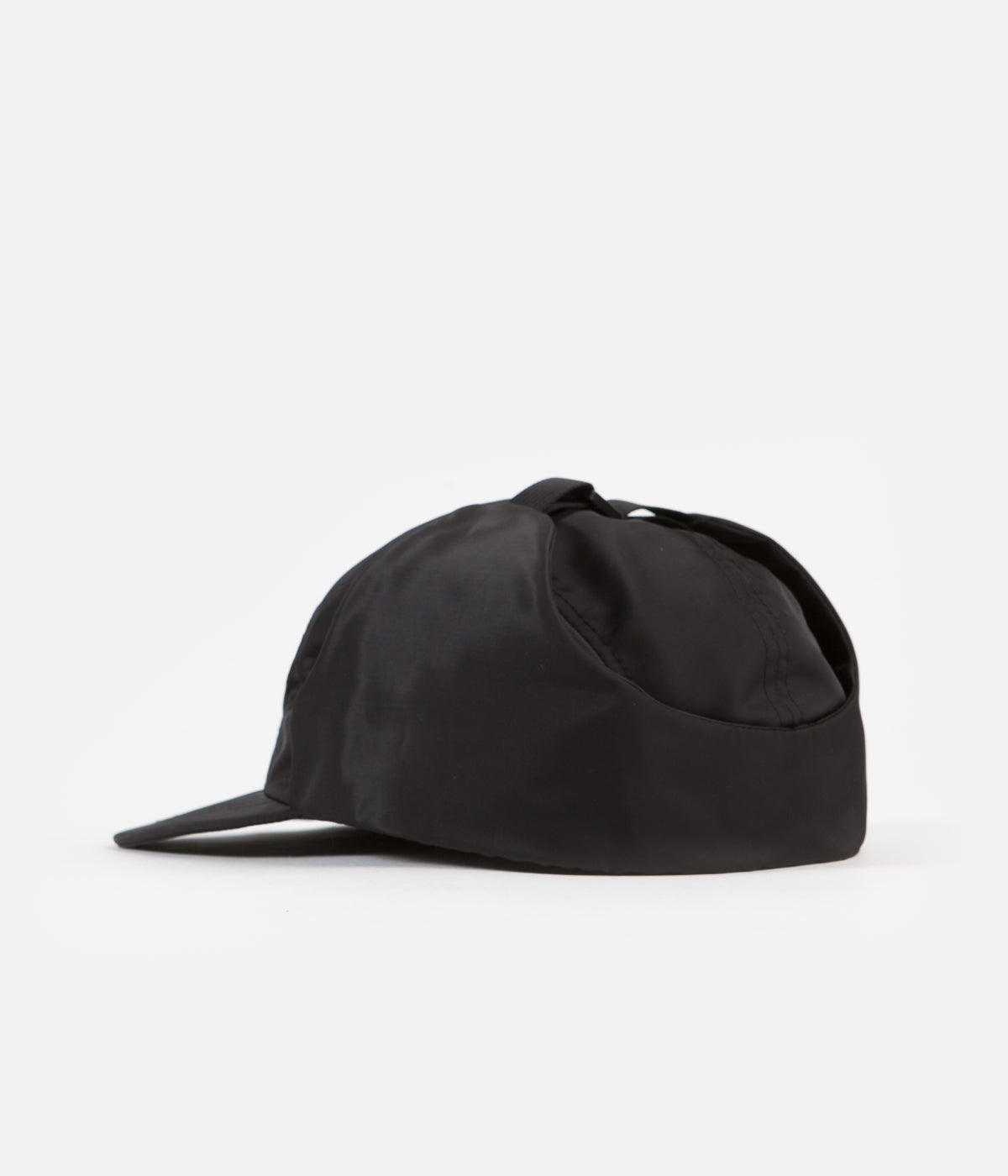 Stussy Stock Ear Flap Camp Cap - Black | Flatspot