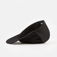 Stussy Stock Ear Flap Camp Cap in Black thumbnail
