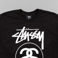 Stussy Stock Link Long Sleeve T-Shirt - Black thumbnail