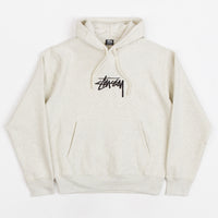 Stussy Stock Logo Applique Hoodie - Ash Heather thumbnail