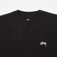 Stussy Stock Logo Crewneck Sweatshirt - Black thumbnail