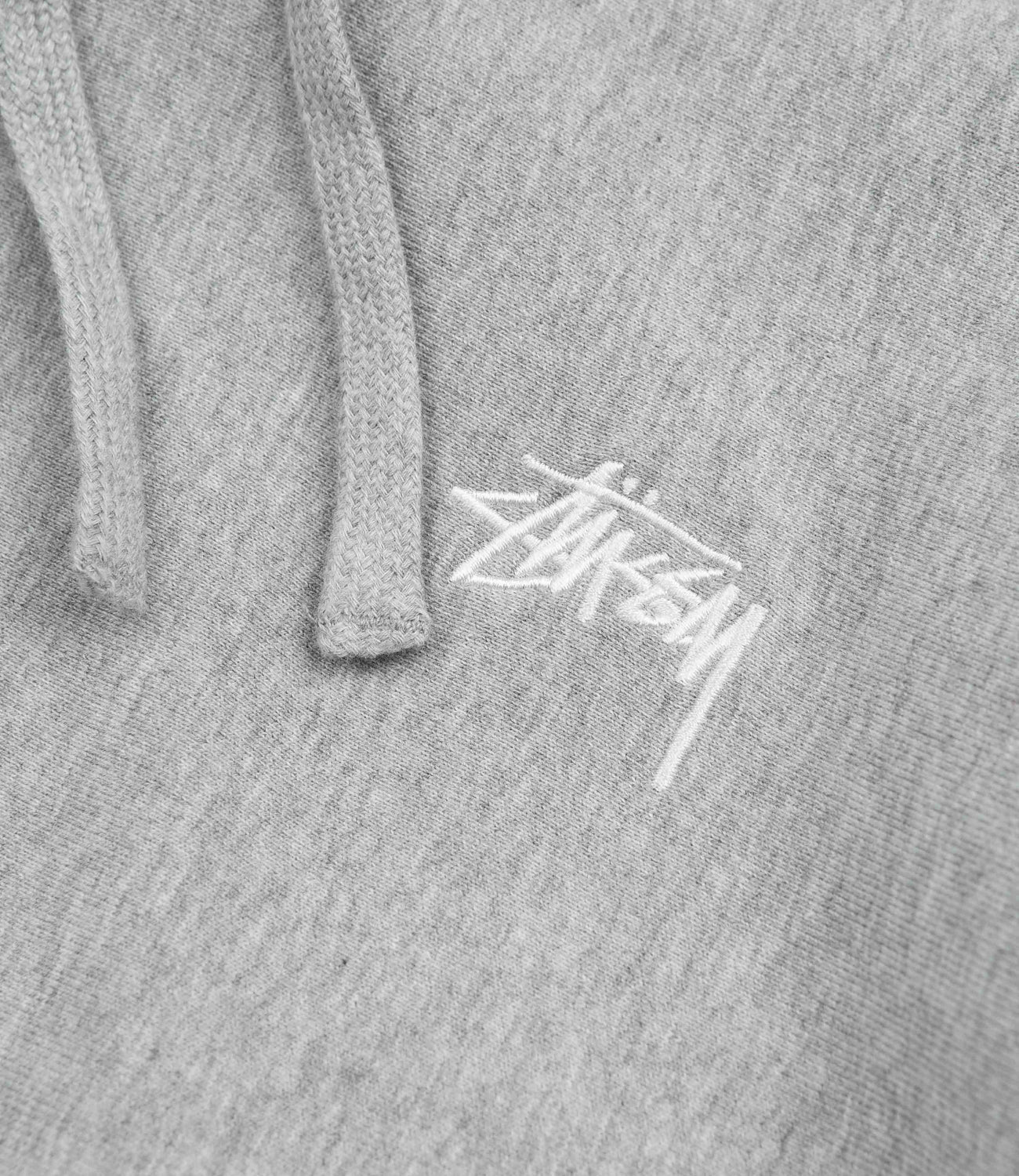 Stussy Stock Logo Hoodie Grey Heather Flatspot