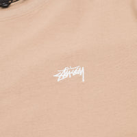 Stussy Stock Logo Long Sleeve T-Shirt - Tan thumbnail