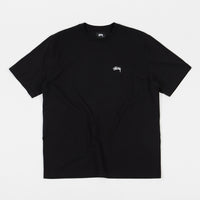 Stussy Stock Logo T-Shirt - Black thumbnail