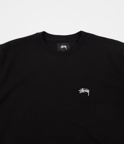 Stussy Stock Logo T-Shirt - Black