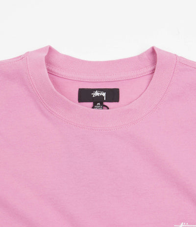 Stussy Stock Logo T-Shirt - Pink