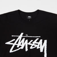 Stussy Stock Long Sleeve T-Shirt - Black thumbnail