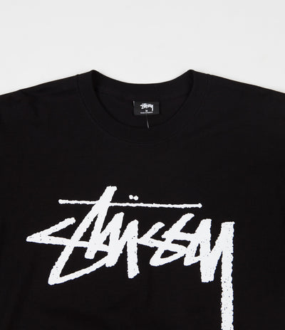 Stussy Stock Long Sleeve T-Shirt - Black