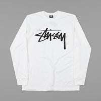Stussy Stock Long Sleeve T-Shirt - White thumbnail