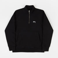 Stussy Stock Mockneck Fleece - Black thumbnail