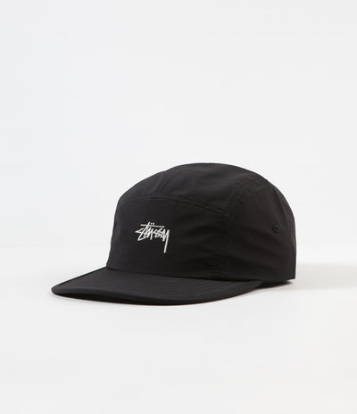 Stussy Stock Nylon Ripstop Camp Cap - Black