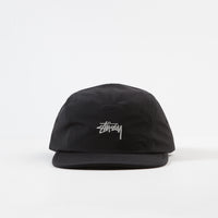 Stussy Stock Nylon Ripstop Camp Cap - Black thumbnail