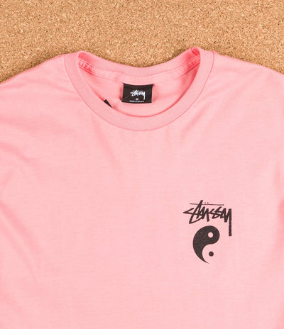 Stussy Stock Yin Yang T-Shirt - Rose