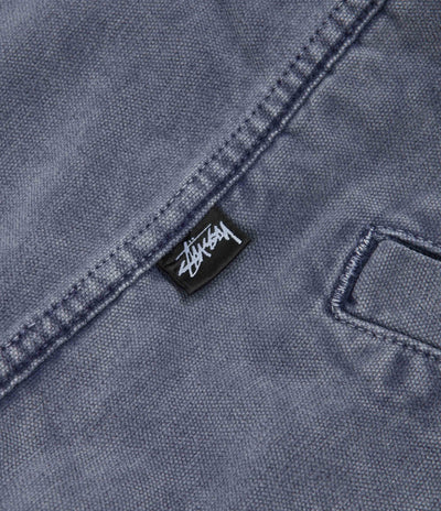 Stussy Stone Washed Work Jacket - Blue