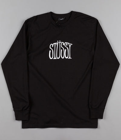 Stussy Stretch Long Sleeve T-Shirt - Black