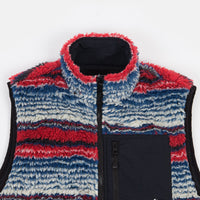 Stussy Striped Sherpa Vest - Multicolour thumbnail