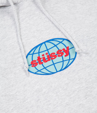 Stussy Stussy Global Applique Hoodie - Ash Heather