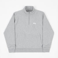 Stussy Stussy Logo Mockneck Sweatshirt - Grey Heather thumbnail