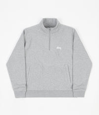 Stussy Stussy Logo Mockneck Sweatshirt - Grey Heather