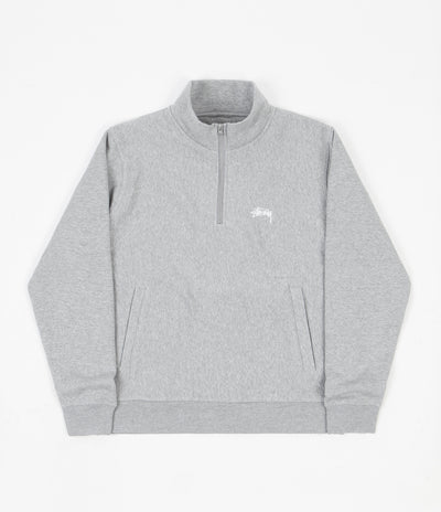 Stussy Stussy Logo Mockneck Sweatshirt - Grey Heather