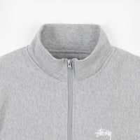 Stussy Stussy Logo Mockneck Sweatshirt - Grey Heather thumbnail
