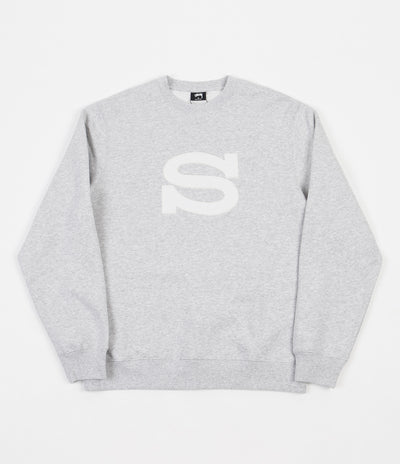 Stussy Stussy S Applique Crewneck Sweatshirt - Ash Heather