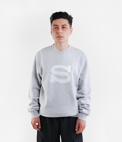 Stussy Stussy S Applique Crewneck Sweatshirt - Ash Heather