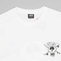 Stussy Surf Skate Skull T-Shirt - White | Flatspot