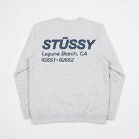 Stussy Surf & Sport Crewneck Sweatshirt - Ash Heather thumbnail