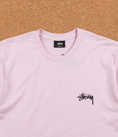 Stussy Surfman Check T-Shirt - Light Lavender