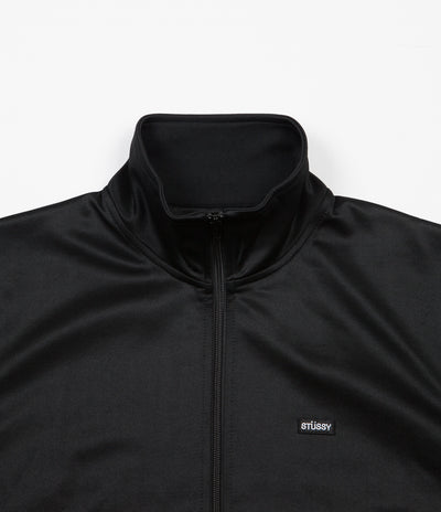 Stussy Textured Rib Tracksuit Jacket - Black | Flatspot