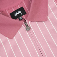 Stussy Tivoli Stripe Polo Shirt - Maroon thumbnail