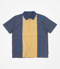 Stussy Tivoli Stripe Polo Shirt - Navy