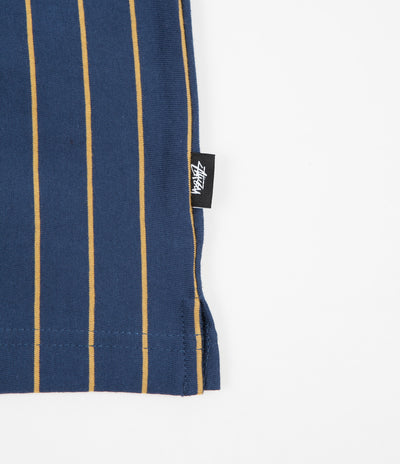Stussy Tivoli Stripe Polo Shirt - Navy