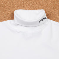 Stussy Turtleneck Long Sleeve T-Shirt - White thumbnail