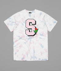 Stussy University Tie Dye T-Shirt - Natural / Pink