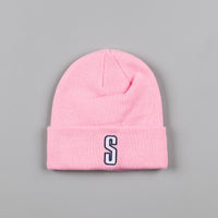 Stussy Vintage S Cuff Beanie - Pink thumbnail