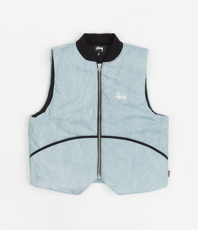 Stussy Washed Canvas Primaloft Vest - Light Blue | ConnectsportShops