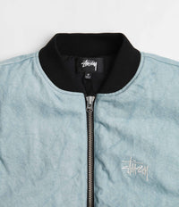 Stussy Washed Canvas Primaloft Vest - Light Blue | Flatspot