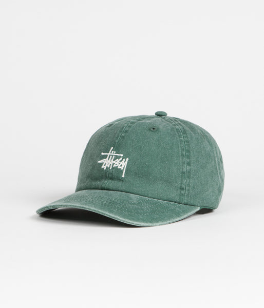 Stussy Washed Stock Low Pro Cap - Green | Flatspot